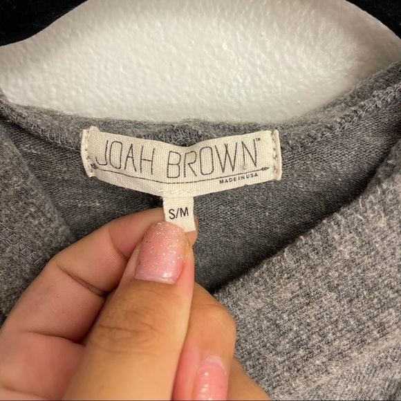 Joah Brown Cocoon Hoodie Grey Women’s Size S/M - Picture 2 of 5